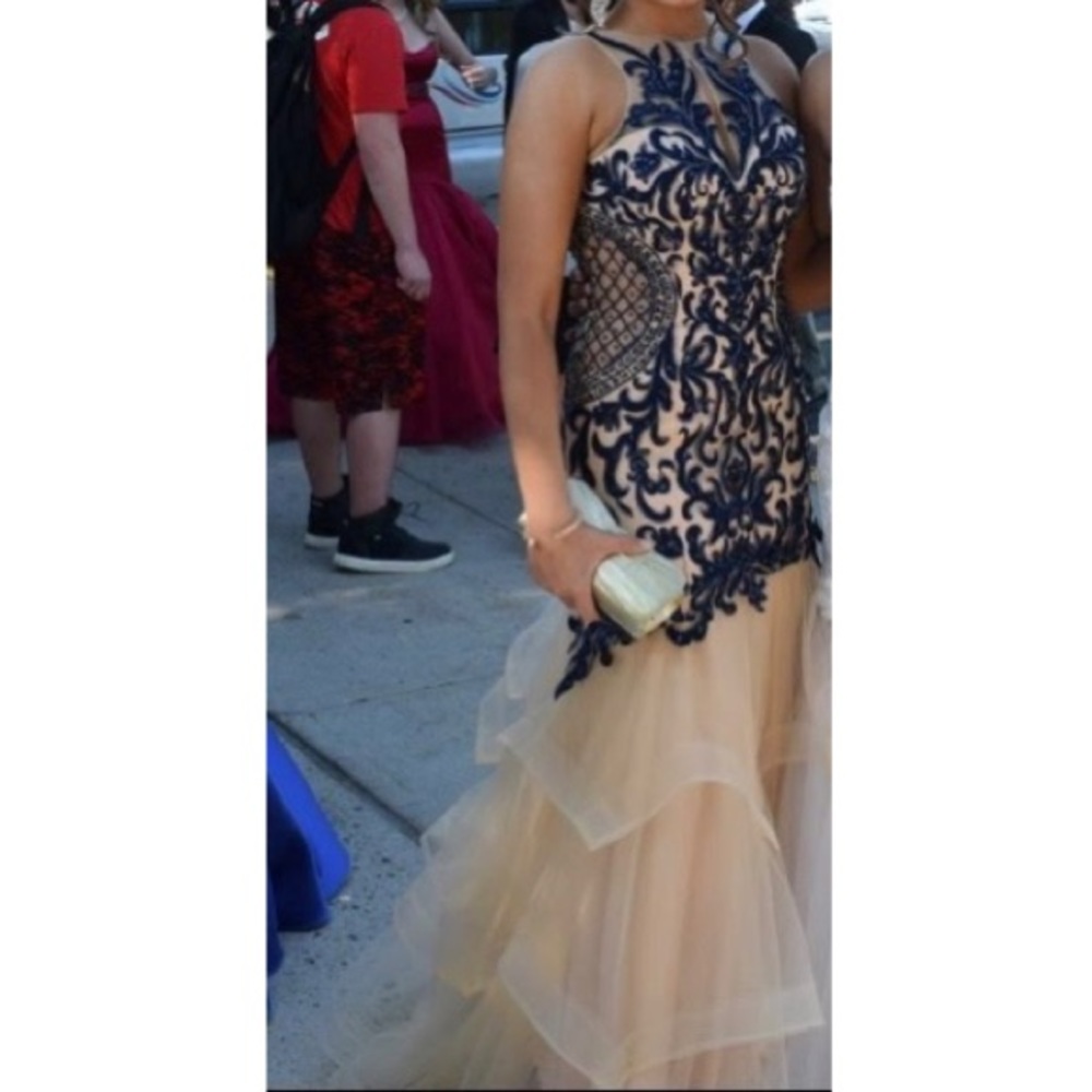 Camille La Vie Lace Prom Dress